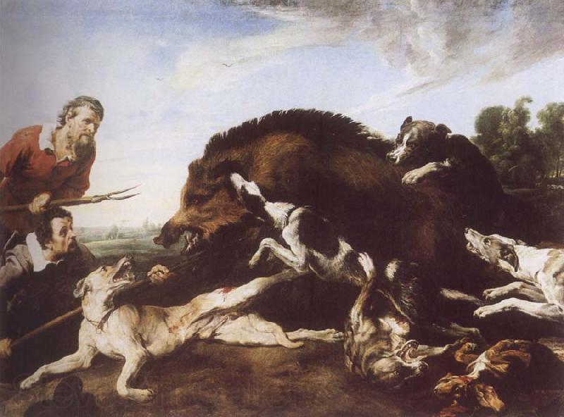 Frans Snyders Wild Boar Hunt Norge oil painting art
